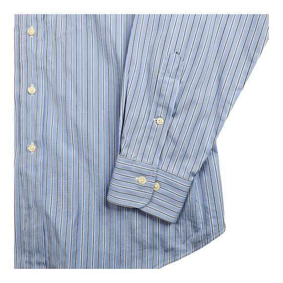 Polo Ralph Lauren Regent Classic Fit Dress Shirt Blue Striped Cotton 16.5 L - Picture 4 of 8